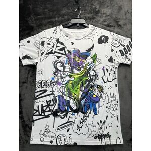 Screenshotbrand Men's XL Crazy Animation Guitar Player Graphic T-Shirt